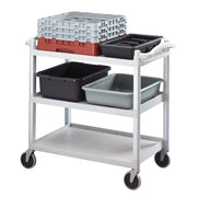 Cambro BC340KD480 3 Level Polymer Utility Cart w/ 400 lb Capacity, Raised Ledges