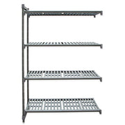 Cambro CBA183672V4580 36" NSF 4-Tier Polymer Shelf Kit - Camshelving® Basics Plus, 18"W, 72"H