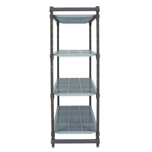 Cambro CBU243672V4580 36" NSF 4-Tier Polymer Shelf Kit - Camshelving® Basics Plus, 24"W, 72"H