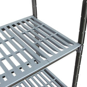 Cambro CBU243672V4580 36" NSF 4-Tier Polymer Shelf Kit - Camshelving® Basics Plus, 24"W, 72"H