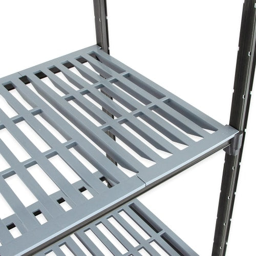 Cambro CBU243672V4580 36" NSF 4-Tier Polymer Shelf Kit - Camshelving® Basics Plus, 24"W, 72"H