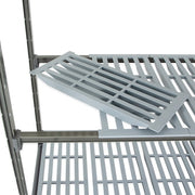 Cambro CBU243672V4580 36" NSF 4-Tier Polymer Shelf Kit - Camshelving® Basics Plus, 24"W, 72"H