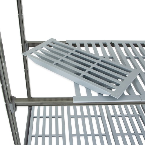 Cambro CBU243672V4580 36" NSF 4-Tier Polymer Shelf Kit - Camshelving® Basics Plus, 24"W, 72"H