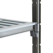 Cambro CBU243672V4580 36" NSF 4-Tier Polymer Shelf Kit - Camshelving® Basics Plus, 24"W, 72"H