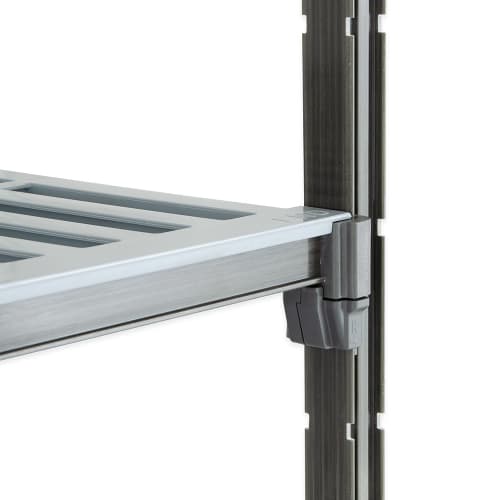 Cambro CBU243672V4580 36" NSF 4-Tier Polymer Shelf Kit - Camshelving® Basics Plus, 24"W, 72"H