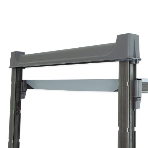 Cambro CBU243672V4580 36" NSF 4-Tier Polymer Shelf Kit - Camshelving® Basics Plus, 24"W, 72"H