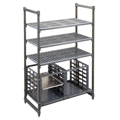 Cambro CBUPR1826S6580 20 1/2" 6 Sheet Pan Rack w/ 3" Bottom Load Slides
