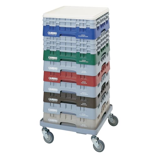 Cambro CDR2020151 Camdolly® for Camracks® Dish Rack w/ 350 lb Capacity, Soft Gray
