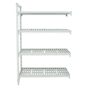 Cambro CPA244872V4480 48" NSF 4-Tier Polymer Shelf Kit - Camshelving® Premium, 24"W, 72"H