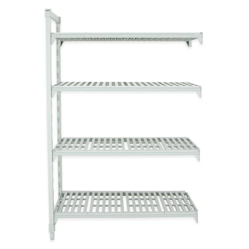 Cambro CPA244872V4480 48" NSF 4-Tier Polymer Shelf Kit - Camshelving® Premium, 24"W, 72"H
