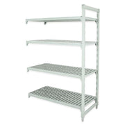 Cambro CPA244872V4480 48" NSF 4-Tier Polymer Shelf Kit - Camshelving® Premium, 24"W, 72"H