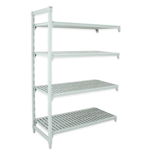 Cambro CPA244872V4480 48" NSF 4-Tier Polymer Shelf Kit - Camshelving® Premium, 24"W, 72"H