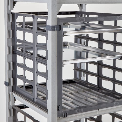 Cambro CSUPR1826S6580 20 1/2" 6 Sheet Pan Rack w/ 3" Bottom Load Slides