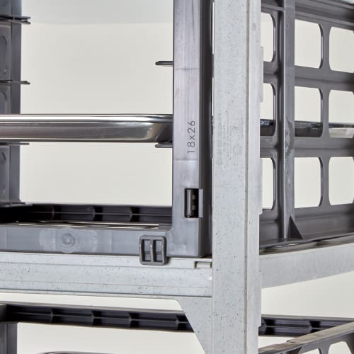 Cambro CSUPR1826S6580 20 1/2" 6 Sheet Pan Rack w/ 3" Bottom Load Slides