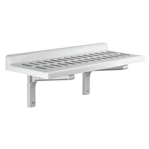 Cambro CSWS1436VK480 Vented Wall Mounted Shelf, 36"W x 14"D, Polypropylene