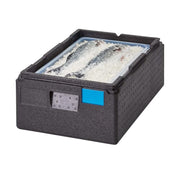 Cambro EPP140SW110 GoBox® Insulated Food Carrier - 28 1/2 qt w/ (1) Pan Capacity, Black