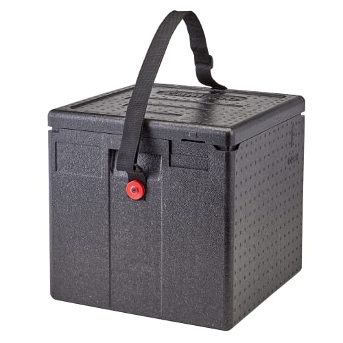 Cambro EPPMBWSTSW110 GoBox™ Insulated Milk Box - 10 7/10 gal w/ (1) Pan Capacity, Black