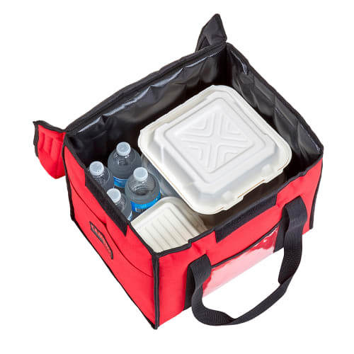 Cambro GBD151212521 GoBag® Sandwich Delivery Bag - 15" x 12" x 12", Nylon, Cambro Red