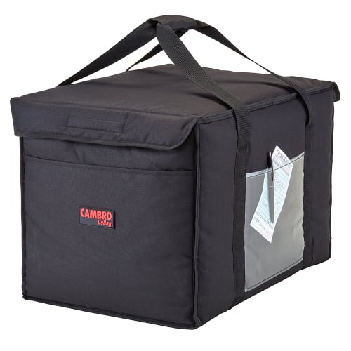 Cambro GBD211414110 GoBag™ Food Delivery Bag - 21" x 14" x 14", Nylon, Black