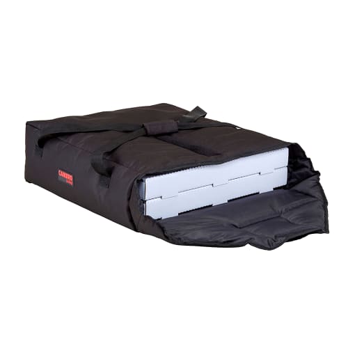 Cambro GBP220110 GoBag® Pizza Delivery Bag - 20 3/4" x 21 3/4" x 6 1/2", Nylon, Black