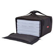 Cambro GBP518110 GoBag™ Pizza Delivery Bag - 19 1/2" x 19 1/2" x 12 1/2", Nylon, Black