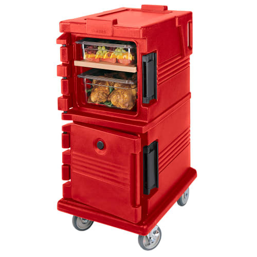 Cambro UPC600158 Ultra Camcart® Insulated Food Carrier - 45 qt w/ (8) Pan Capacity, Red