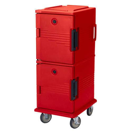 Cambro UPC800158 Ultra Camcart® Insulated Food Carrier - 60 qt w/ (12) Pan Capacity, Red