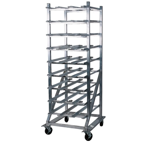 Winholt CR-54M 35"H Mobile Can Rack Storage w/ (54) #10 or (72) #5 Capacity