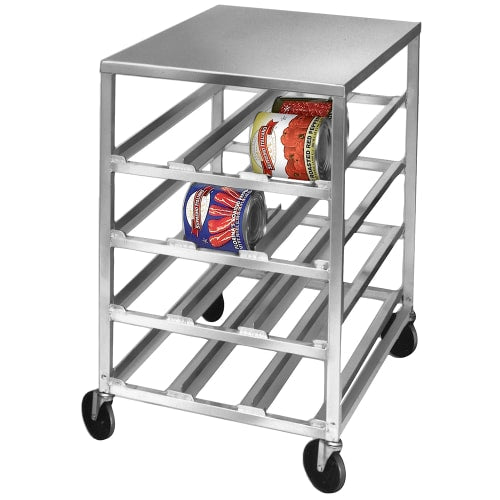 Channel 34"H Stationary Can Rack w/ (72) #10 Capacity, Front Load (CSR-3)