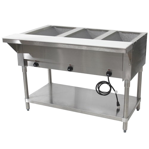 Advance Tabco HF-3E-120-X 47 1/8" Hot Food Table w/ (3) Wells & Cutting Board, 120v