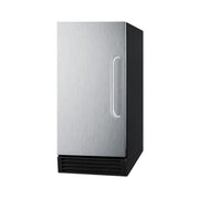 Summit BIM44GADA 14 1/2"W Full Cube Undercounter Ice Machine - 50 lbs/day, Air Cooled, ADA, Pump Drain, 115v
