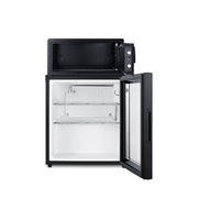 Summit MBSAFEG 1.6 cu ft Minibar Refrigerator & Safe w/ Glass Door - Black, 115v