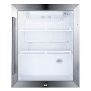Summit SCR314L 19" Countertop Refrigerator w/ Front Access - Swing Door, Black, 115v