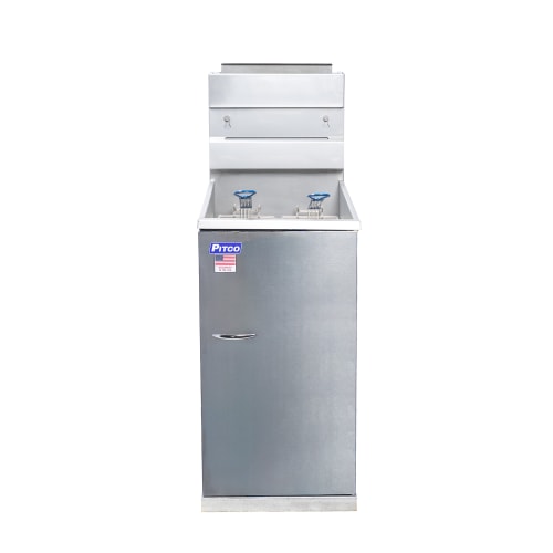 Pitco 40D Gas Fryer - (1) 45 lb Vat, Floor Model, Natural Gas