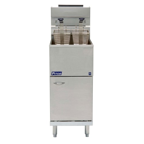 Pitco 45C+S Gas Fryer - (1) 50 lb Vat, Floor Model, Liquid Propane
