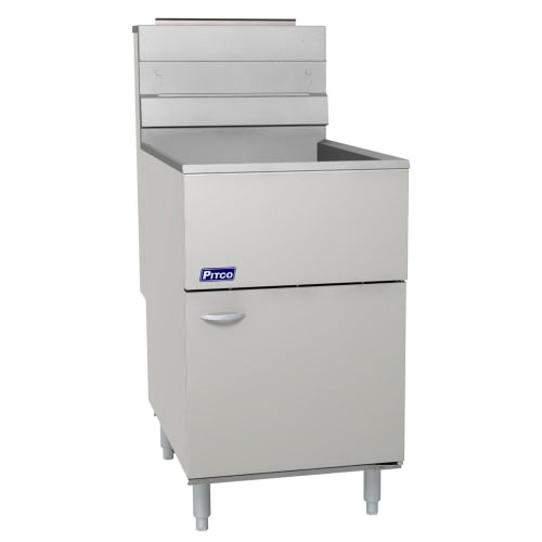 Pitco 65C+S Gas Fryer - (1) 80 lb Vat, Floor Model, Natural Gas