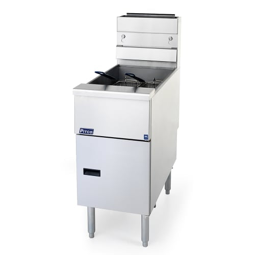 Pitco SG14RS Gas Fryer - (1) 50 lb Vat, Floor Model, Natural Gas