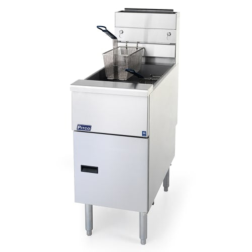 Pitco SG14-S Gas Fryer - (1) 50 lb Vat, Floor Model, Natural Gas
