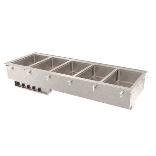 Vollrath 3640871 Drop-In Hot Food Well w/ (5) Full Size Pan Capacity, 208 240v/1ph