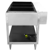 Vollrath 38003 46" Hot Food Table w/ (3) Wells & Cutting Board, 120v