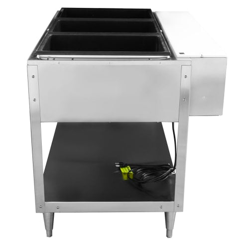 Vollrath 38003 46" Hot Food Table w/ (3) Wells & Cutting Board, 120v