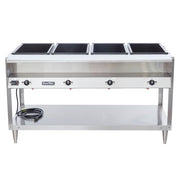 Vollrath 38004 61 1/4" Hot Food Table w/ (4) Wells & Cutting Board, 120v