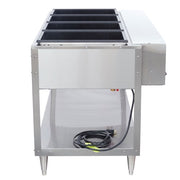 Vollrath 38004 61 1/4" Hot Food Table w/ (4) Wells & Cutting Board, 120v