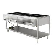 Vollrath 38119 76" Hot Food Table w/ (5) Wells & Cutting Board, 208 240v/1ph