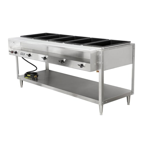Vollrath 38119 76" Hot Food Table w/ (5) Wells & Cutting Board, 208 240v/1ph