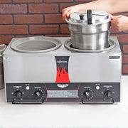 Vollrath 72028 (2) 7 qt Countertop Soup Warmer w/ Thermostatic Controls, 120v
