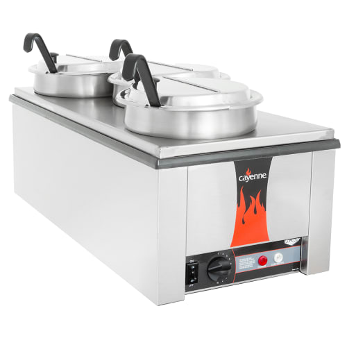 Vollrath 72788 (3) 7 1/4 qt Countertop Soup Warmer w/ Thermostatic Controls, 120v