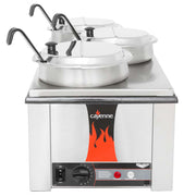 Vollrath 72788 (3) 7 1/4 qt Countertop Soup Warmer w/ Thermostatic Controls, 120v