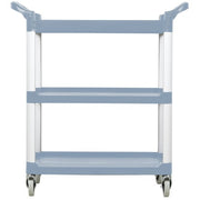 Vollrath 97004 3 Level Polymer Utility Cart w/ 300 lb Capacity, Raised Ledges