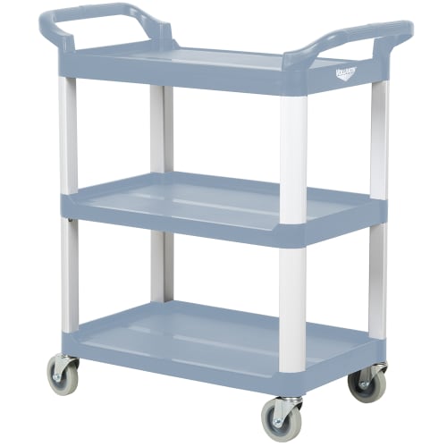Vollrath 97004 3 Level Polymer Utility Cart w/ 300 lb Capacity, Raised Ledges